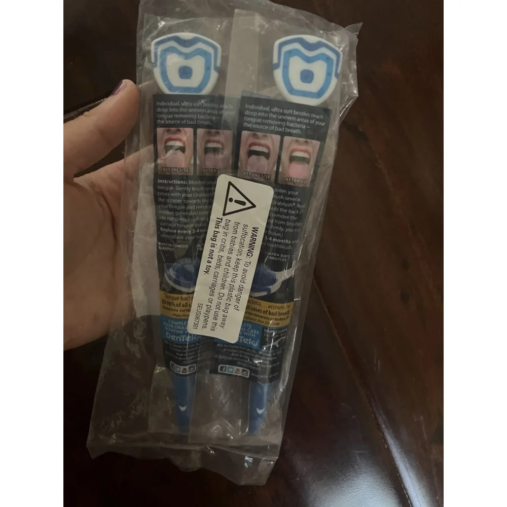 Orabrush Tongue Cleaner Scraper Dental Hygiene Oral Health 2 Unit New Sealed
